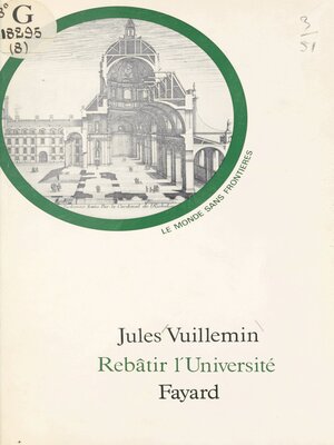 cover image of Rebâtir l'université